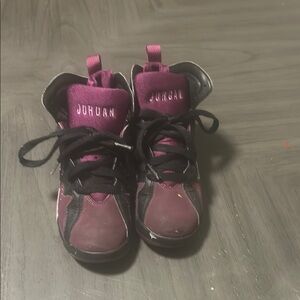 Jordan Purple and Black Sneakers with Chunky Design